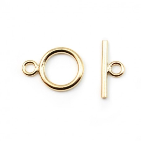 14K Gold filled Toggle clasp round-shaped 9mmx12mm x 1pc