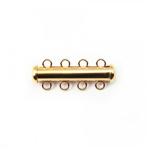 Femoir tube 4 rang coulissant 4.3X26mm Gold Filled 14 carats x 1 pc