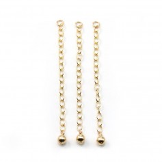 Gold Filled Chain Ended By A Ball 4mm x 1pc