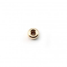 Perles Rondelle en Gold Filled 5.3x2.8mm x 2pcs