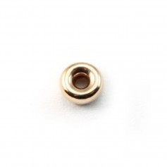 Perles rondelles en Gold Filled 8x4.2mm x 1pc