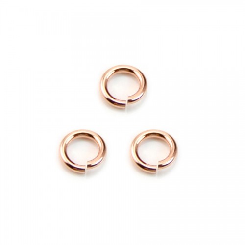 Offene Ringe in Gold Filled Rosé 1x6mm x 4St