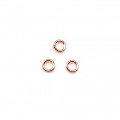 Offene Ringe in Gold Filled Rosé 0.64x4mm x 15pcs