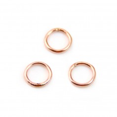 Rose Gold Filled jump rings 6x0.76mm x 10pcs
