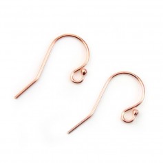 Rose Gold Filled earwires with ball 11.5x20mm x 2pcs