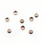 Cup in the shape of flower, in pink gold filled 14K, 1 * 4mm x 10pcs