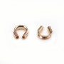Protection for 0.21mm wired wire, 14 carat pink gold filled x 10pcs