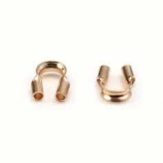 0.8mm Gold Filled Pink Wire Guard x 10pcs