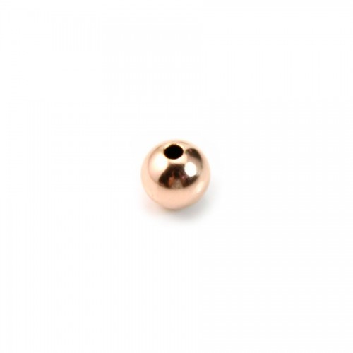 Runde Perle in Gold Filled Rosé 6mm x 2pcs