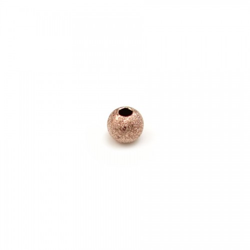 Boule diamanté, en gold filled rosé 14 carat, 1 * 3mm x 10pcs