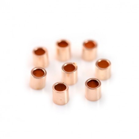 14 carats rose gold filled crimp tube beads 2x2mm x 25pcs
