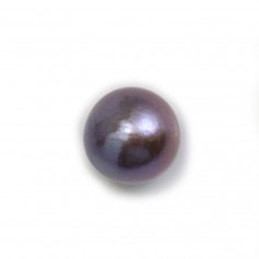 Perle de culture d'eau douce, mauve, ronde, 15-16mm x 1pc