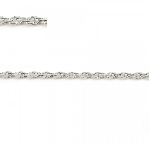 925 sterling silver chain double oval 2.0mm X50cm