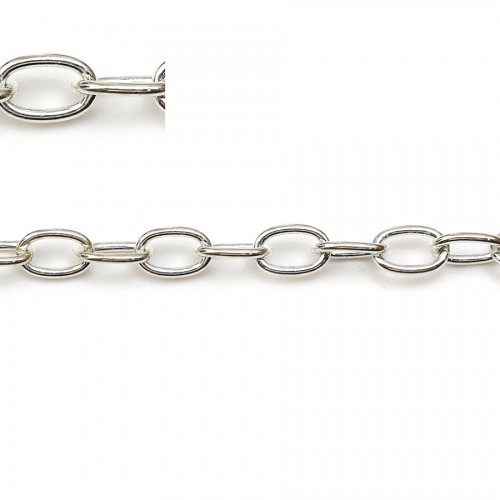 Sterling silver 925 oval Chain 4*6mm x 50cm
