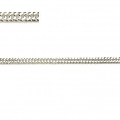 Sterling silver 925 curb chain 2.6x1.1mm x 50cm