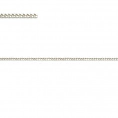 Cadena, cadena de plata 925, plana 1.0mm x 50cm