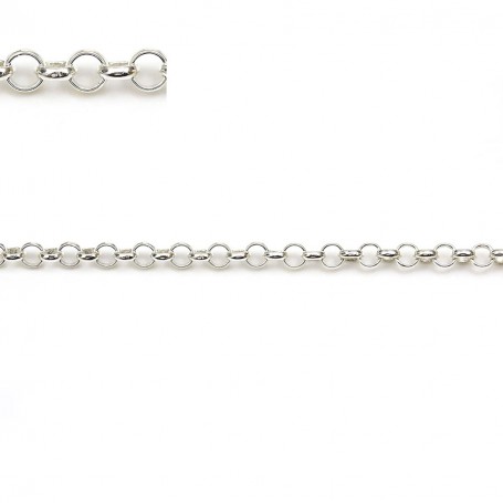 925 sterling silver jaseron link chain 3.5mm x 50cm