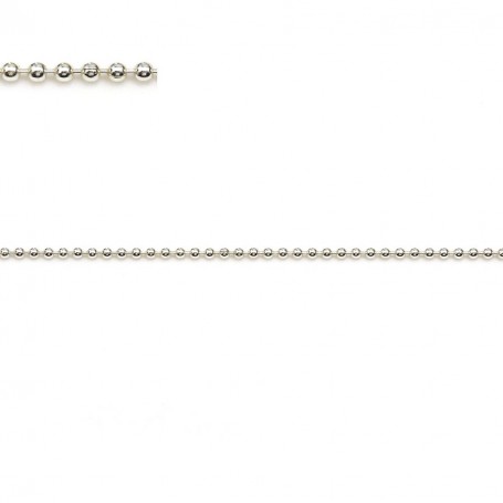 925 silver chain, in shape of ball, measuring 1mm x 50 centimeters
