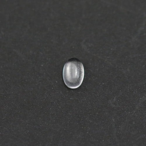 Cabochon of crystal rock, in oval shaped, 4 * 6mm x 4pcs