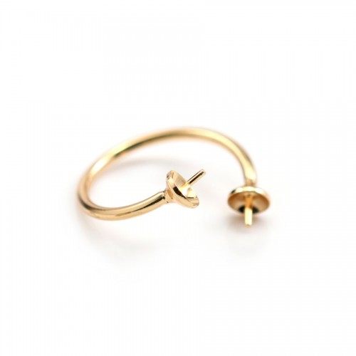 Doppio anello flessibile regolabile per semi-trapano placcato oro x 1 pz