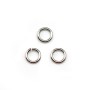 Rings open , in rhodium metal, in round shape, 0.8 * 5mm about 100pcs