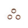 Welded rounde rings copper medal 6mm x 100pcs
