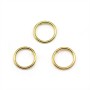 Rings open, in round shape, in gold metal 0.8 * 8mm about 100pcs