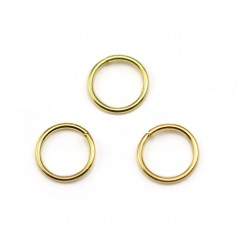 Runde, offene Ringe aus vergoldetem Metall 0.8 * 8mm ca. 100Stk