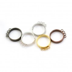 Adjustable ring, in diferent colors, with 4 rings x 1pc