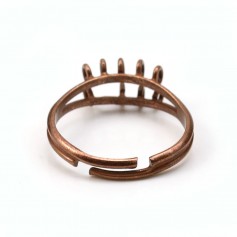 Anillo ajustable en color cobre, 10 anillos, x 1pc
