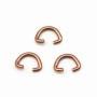 Bead in copper color , in rounded triangle shaped, 5 * 7mm x 10pcs