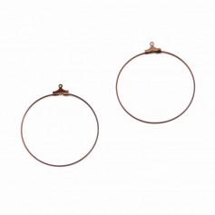 Cor de cobre crioulo, para ganchos auriculares, 40mm x 10pcs