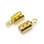 Tips for ribbon of 13mm in raw brass x10pcs