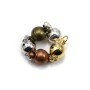 Round metal clasp magnetic, in diferent colors, 8mm x 1pc