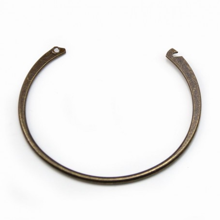 Flexible bangle, in brass-colored, 64mm x 1pc