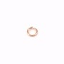 Venner open round rings by "flash" Gold on brass 0.8x5mm x 25pcs