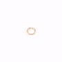 Venner open round rings by "flash" Gold on brass 0.5x4mm x 50pcs