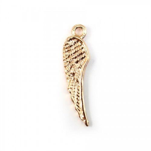  Wing by "flash" Gold on brass 6x24mm x1pc