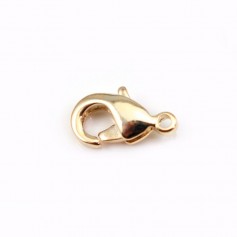  Lobster clasp by "flash" Gold on brass 5*10mm x 20pcs