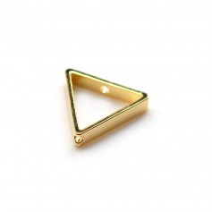 Intercalaire de forme triangle 13mm, doré sur laiton x 4pcs