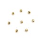 Striated spacer, plated by "flash" gold on brass, 1.8x2.4mm x 30pcs