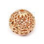  Openwork ball by "flash" Gold on brass 14mm x 1pc