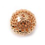  Openwork ball by "flash" Gold on brass 14mm x 1pc