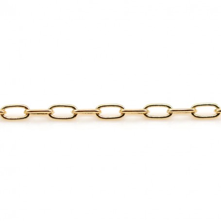 Oval chain golden flash 2x3.9mm x 1M