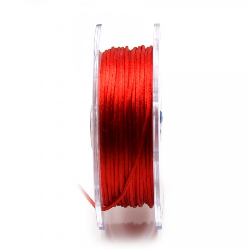 Cordón cola de rata rojo 1,0mm x 25m