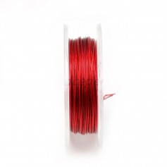 Bead stringing wire red 0.38mm x 10m