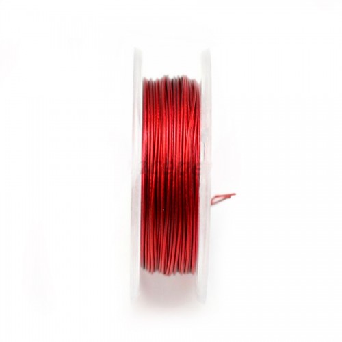 Cable rojo de 7 núcleos de 0,45 mm x 10 m
