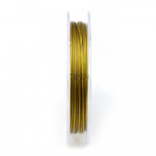 Bead Stringing Wire gold 0.45mm x 10m