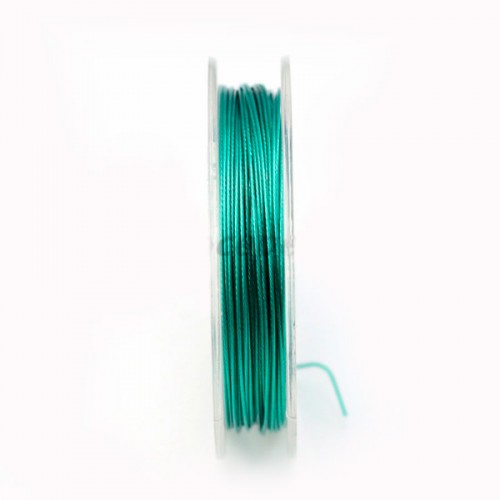 Bead stringing wire turquoise 0.38mm x 10m