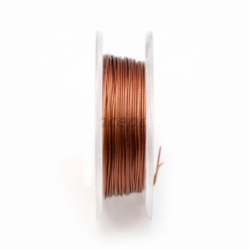 7 hilos de cable marrón de 0,38 mm x 10 m